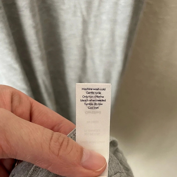 Athleta Dress Women's Small Santorini Gray Midi Modal Stretch Minimalist Travel - Picture 8 of 9